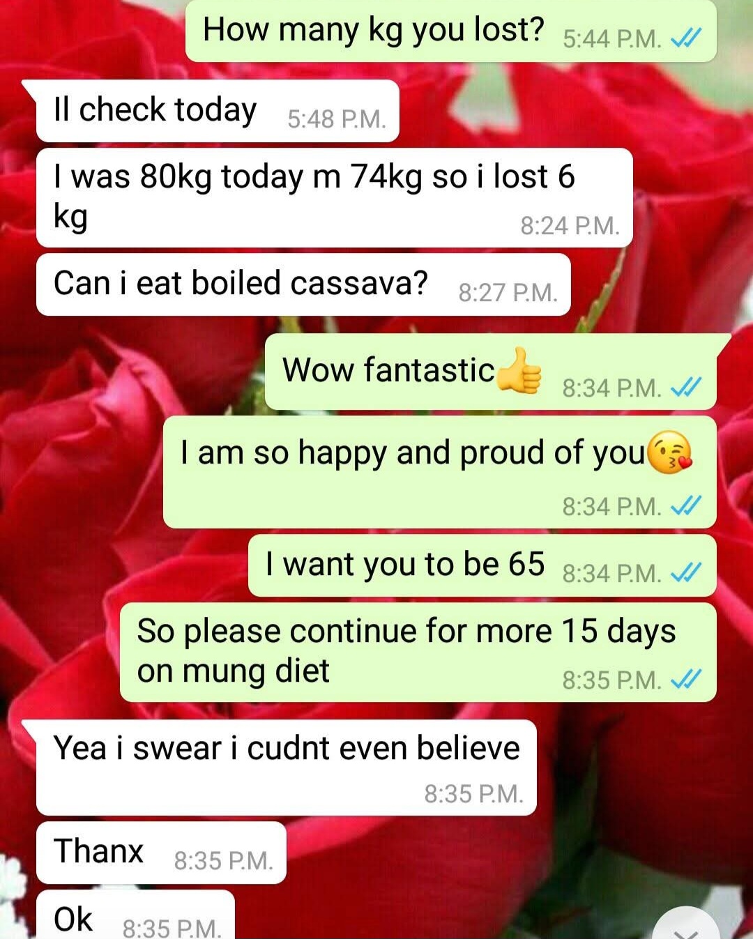 Lost 6 kg